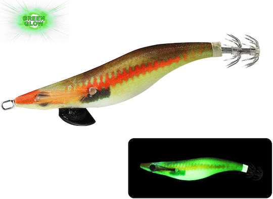 Oceanic Egido Real Jerk 3.5s Squid Jigs Fluorescent Red Mullet