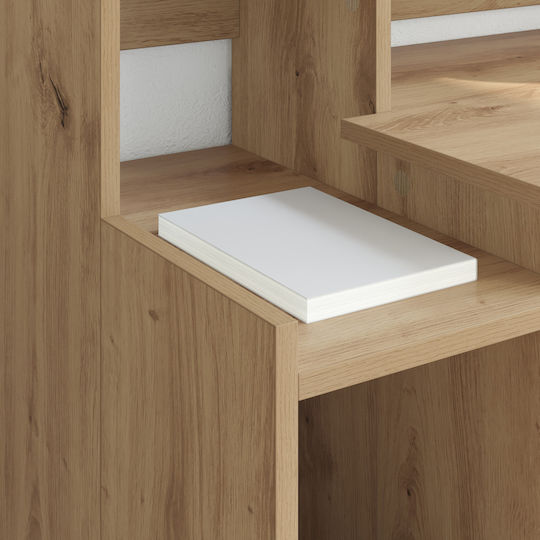Electric Desk Artisan Wooden Coffee with Metal Legs, Adjustable Height, LED & USB ports 97x45x90cm