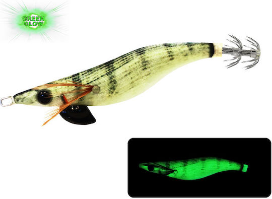 Oceanic Egido Real Jerk 3.5s Squid Jigs Fluorescent Red Mullet