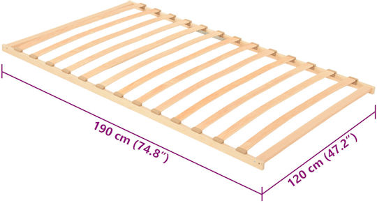 Ergonomischer Rahmen Für Das Halbdoppelte Bett 120x190cm