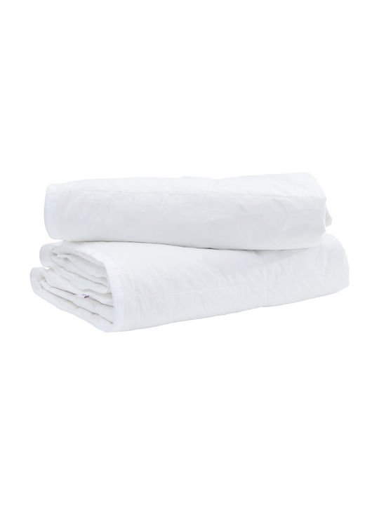 vidaXL Bettdecke Einzelbett Daunen 140x220cm White