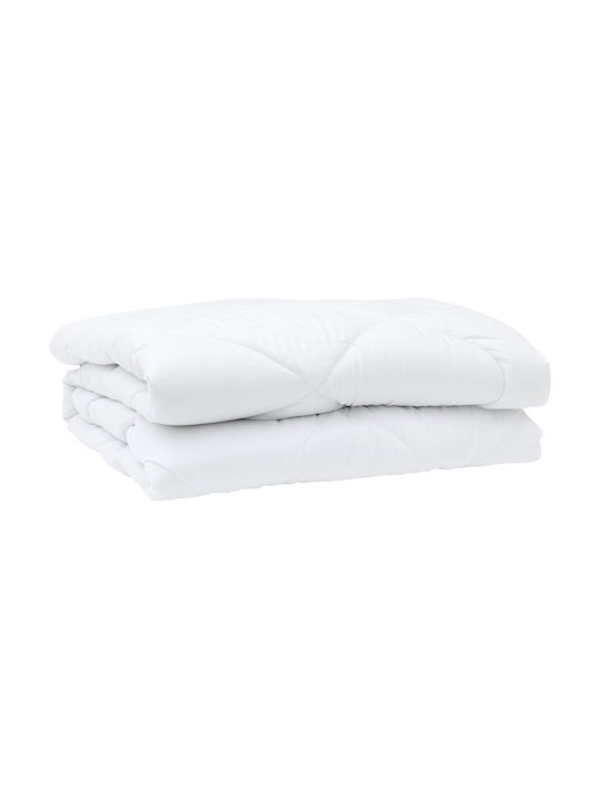 vidaXL Πάπλωμα Υπέρδιπλο με Γέμιση Microfiber 220x240εκ. Λευκό
