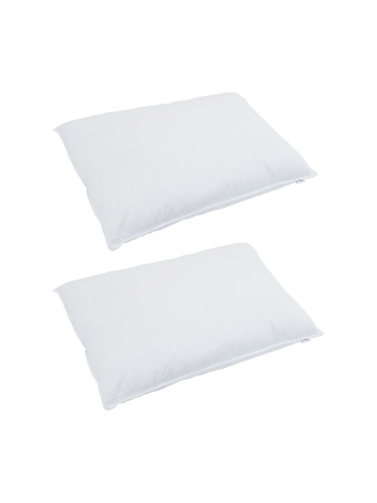 vidaXL Set Pilotă Dublu 200x220cm Alb 3buc