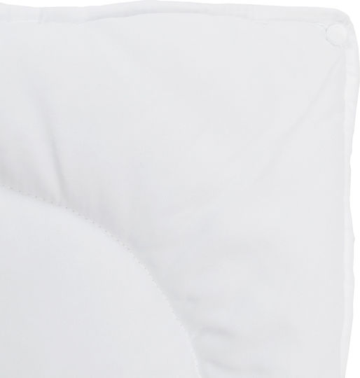 vidaXL Bettdecke Einzelbett mit Microfiber-Füllung 140x220cm Weiß