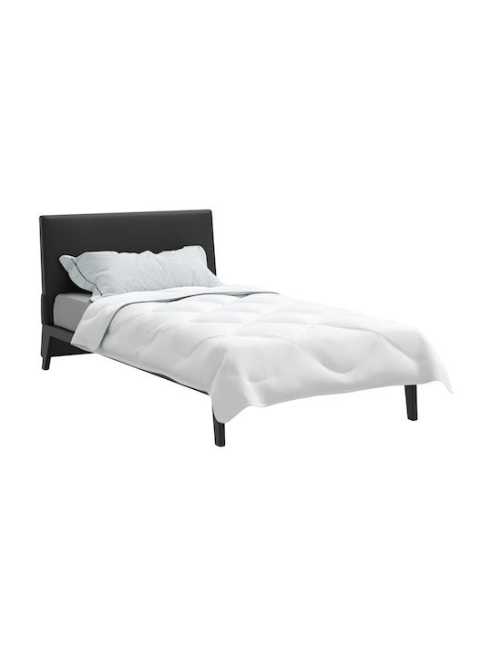 vidaXL Pilotă Single cu Umplutură Microfiber 140x220cm Alb