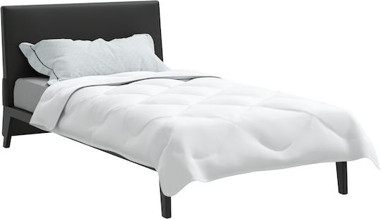 vidaXL Bettdecke Einzelbett mit Microfiber-Füllung 140x220cm Weiß