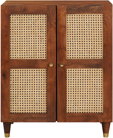 Μπουφές από Μασίφ Ξύλο Καστανό 60x33x75cm