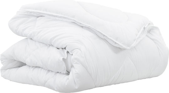vidaXL Одеяло King Size 260x220см Бяло