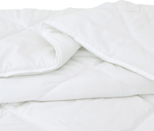 vidaXL King Size Decke 260x220cm Weiß