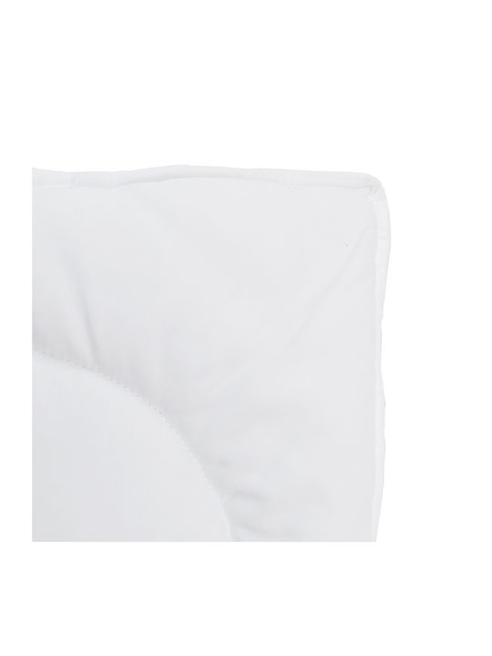vidaXL King Size Decke 260x220cm Weiß