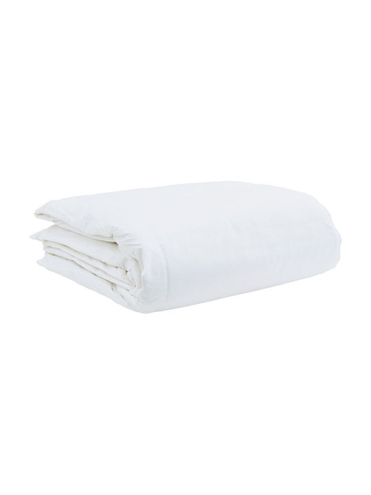 vidaXL King Size Blanket 260x220cm White