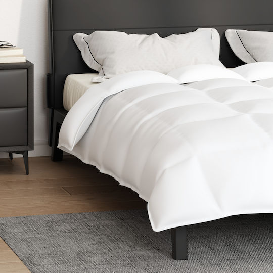 vidaXL Κουβέρτα King Size 260x220εκ. Λευκό