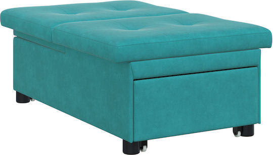 Relaxsessel Samt Turquoise 191x67x82cm