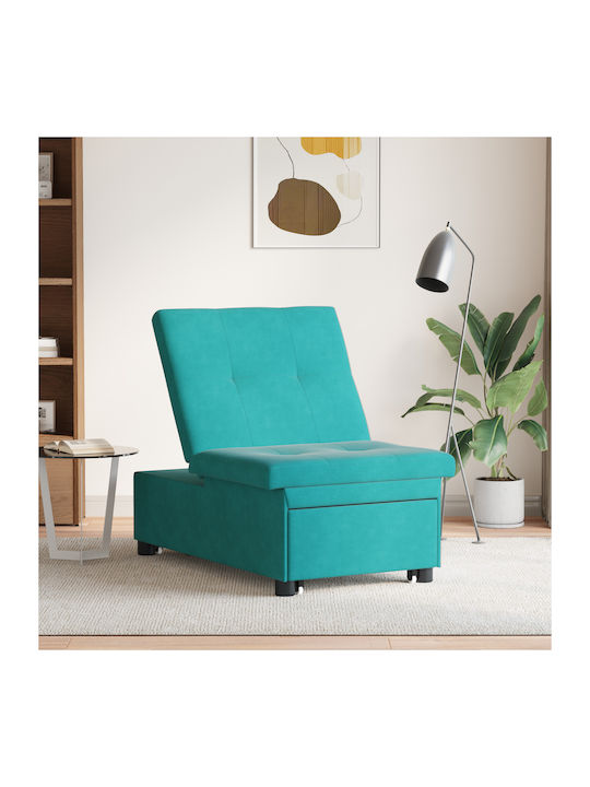 Relax Armchair Turquoise 191x67x82cm