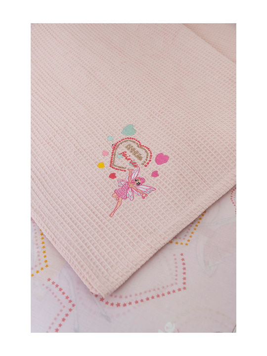 Biokarpet Naf Naf Little Fairies 303 Somon Pink Βρεφική Πικέ Κουβέρτα-κουβέρτα Πικέ