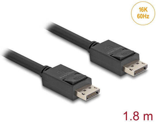 DeLock Cablu DisplayPort - DisplayPort 1.8m Negru (81175)