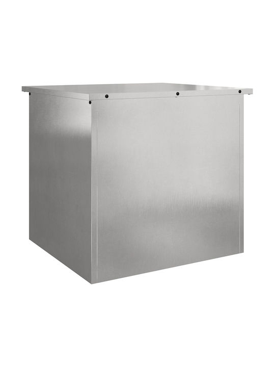 Single Door Wardrobe Metallic 55x50.5x50cm
