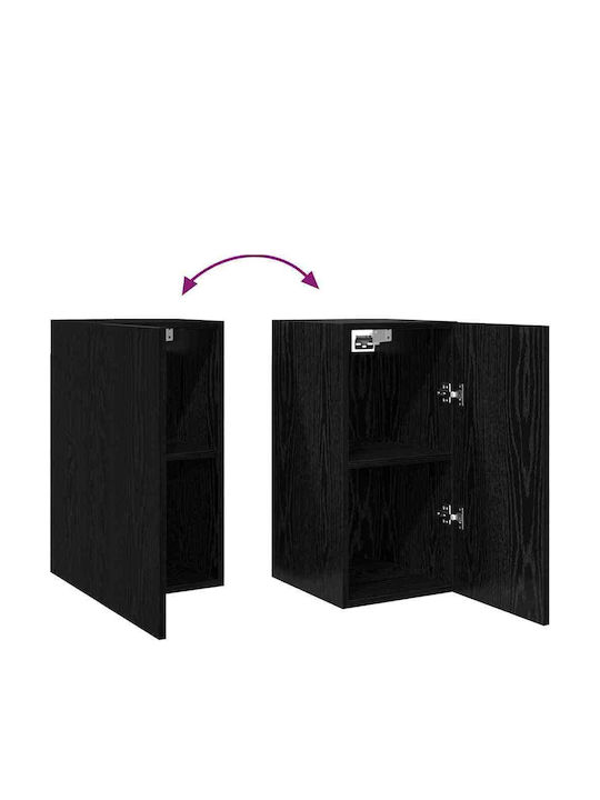 Wohnzimmer TV-Einheit Black Oak L60xB30xH30cm