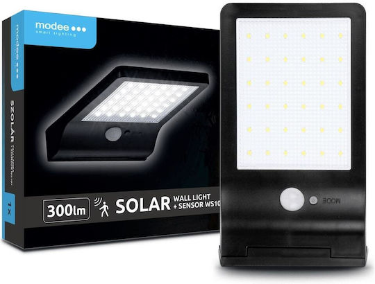 Modee Lighting Set of 16 Wall Solar Lights 300lm Cold White 6000K with Motion Sensor and Photocell IP44