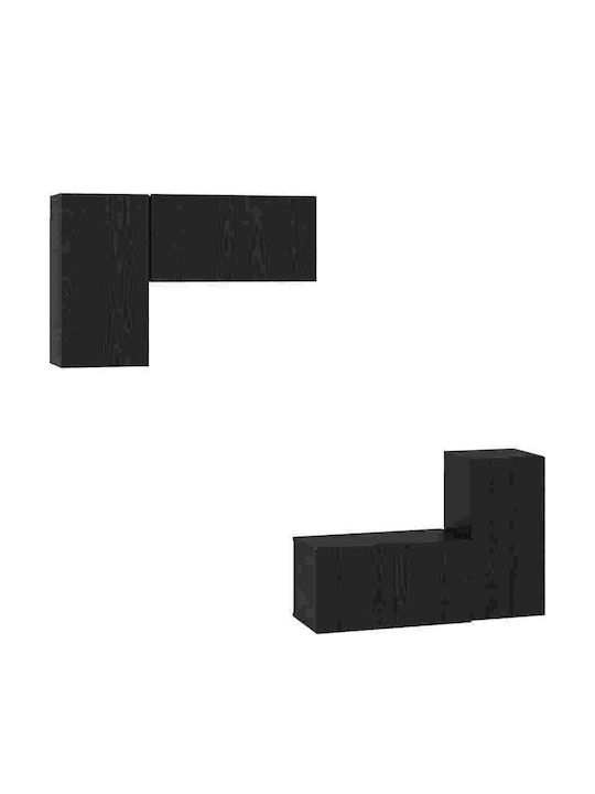 Wohnzimmer TV-Einheit Black Oak L60xB30xH30cm