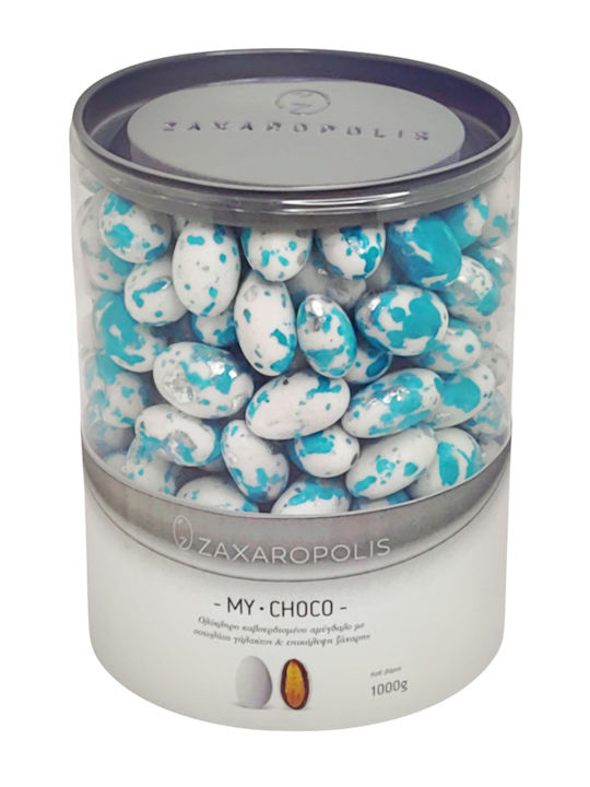 Zaxaropolis Κουφέτα My Choco σε Σχήμα Κλασικό με Γεύση Σοκολάτα Τιρκουάζ 1000gr