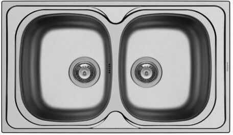 Maidtec Derby 2B Ένθετος Νεροχύτης Inox Σατινέ Μ86xΠ50cm Ασημί