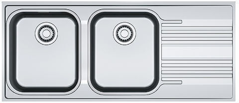 Franke Srx 621 3011750301 Drop-In Chiuvetă Dreapta Inox L116xW50cm Argintiu