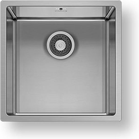 Pyramis Astris 101028301 Flächenbündig montiert Spüle Inox Gebürstet B40xT40cm Silber