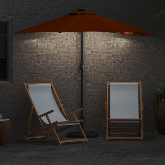 Hanging Aluminum Orange Garden & Terrace Parasol 2.23x2.23xHeight 2.23m
