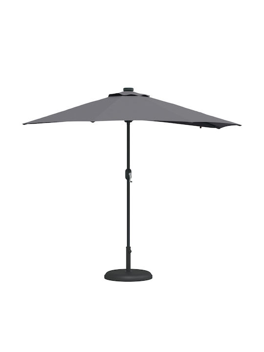Garten- und Terrassen-Sonnenschirm Hängend Aluminium Grau 2,23x2,23xHöhe 2,23 m