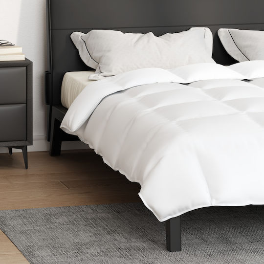 vidaXL Coverlet Queen Size White 240x220cm