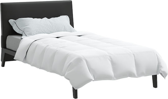 vidaXL Κουβερλί Μονό Λευκό 135x200cm