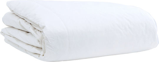 vidaXL Cuvertură Single Alb 155x200cm