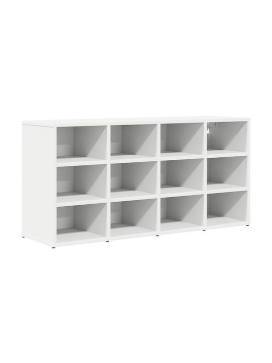 Entry Furniture with Shoe Rack / Wardrobe & Bench White 52.5x30x50cm