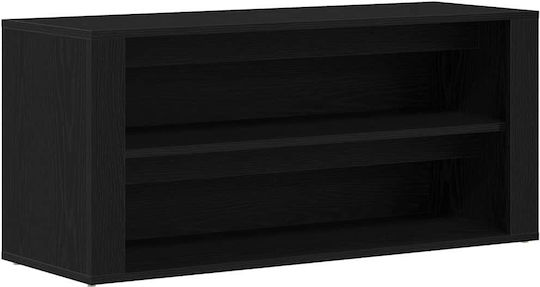 Eingangsmöbel mit Schuhschrank & Bank Black Oak 100x35x45cm