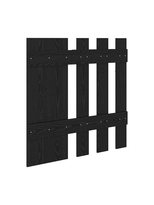 Мебел За Антре С Огледало И Закачалка Черен Дъб 100x10x100см