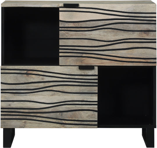 Eingangsmöbel mit Schrank White and Black 80x33.5x75cm