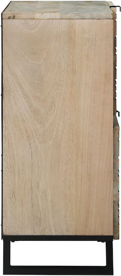 Eingangsmöbel mit Schrank White and Black 80x33.5x75cm