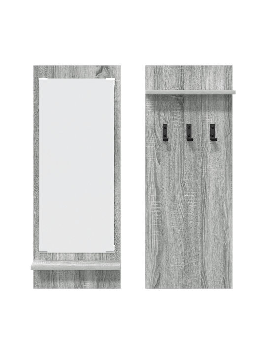 Антре с Огледало & Закачалка Sonoma Gray 70x10x90бр
