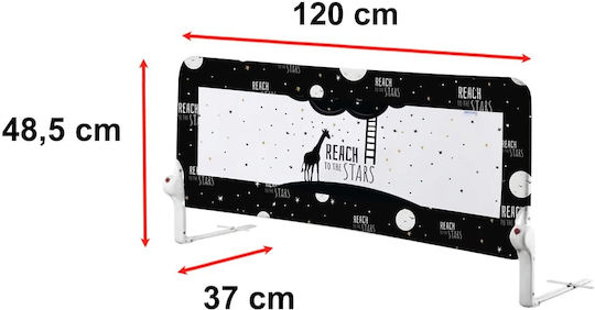 Guimo Pliabil Bară de protecție pentru pat în Culoare Alb 120x48cm 1buc