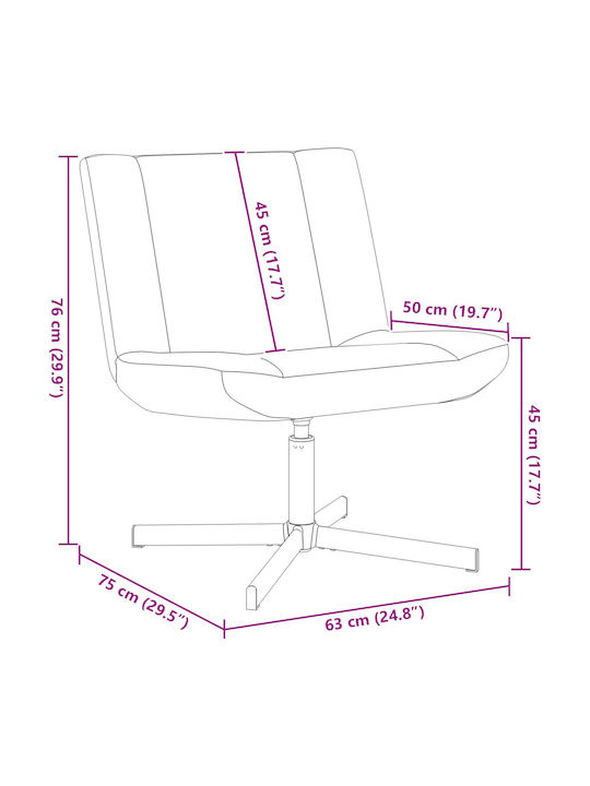 Stuhl in Beige Farbe 63x75x76cm 1Stück