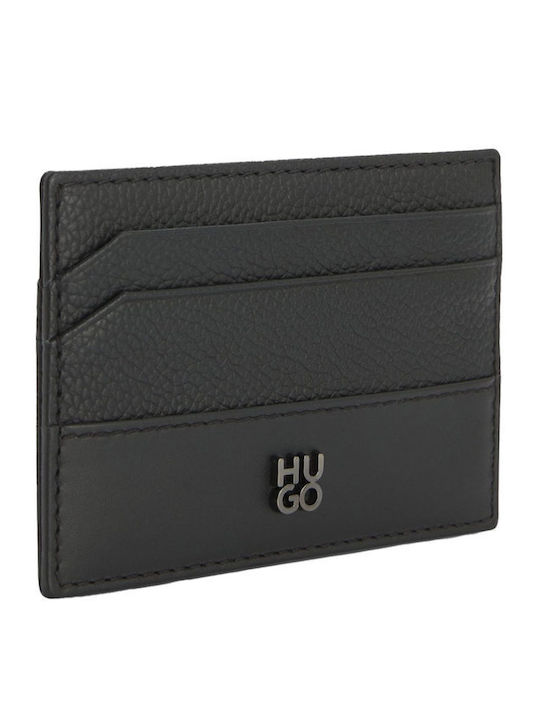 Quantic_cardcase Δερμάτινο Ανδρικό Πορτοφόλι Καρτών Μαύρο
