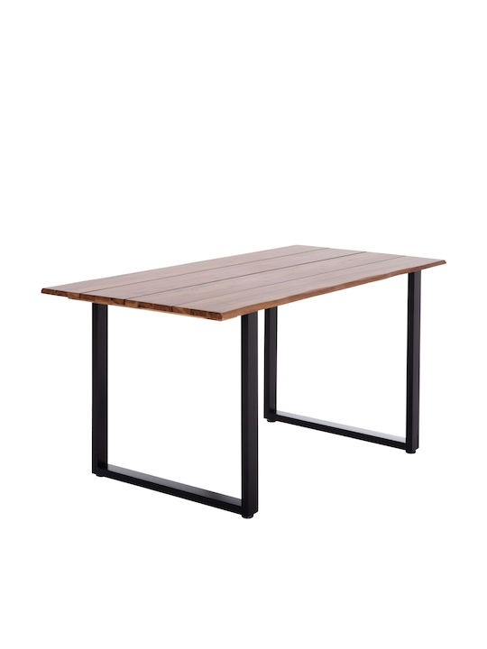 Friggo Table Dining Room from Solid Wood & Metal Acacia 140x80x76cm