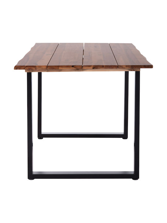 Friggo Table Dining Room from Solid Wood & Metal Acacia 140x80x76cm