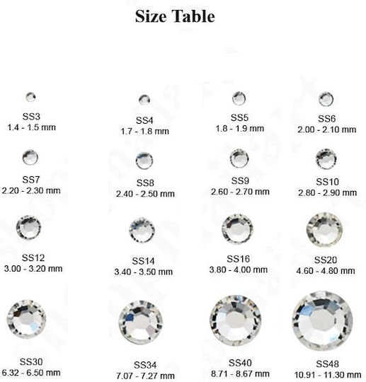 Swarovski Στρας για Νύχια 50τμχ 50τμχ