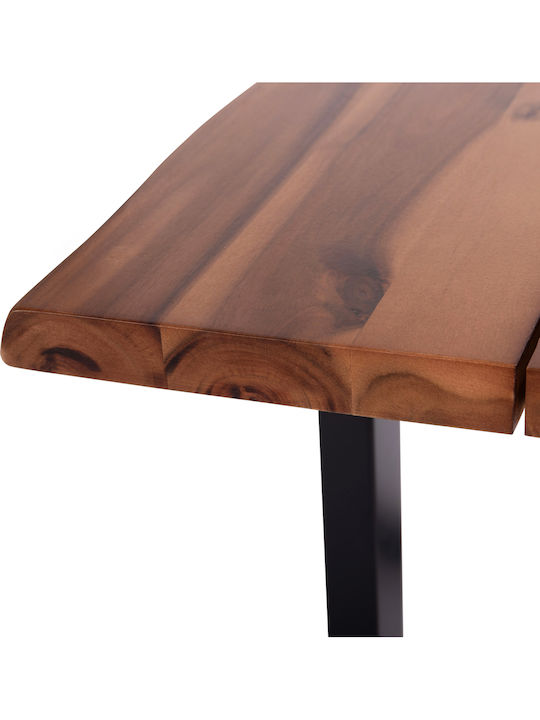 Friggo Table Dining Room from Solid Wood & Metal Acacia 140x80x76cm