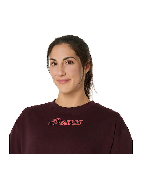 Logo Γυναικείο Αθλητικό T-shirt Μπορντό