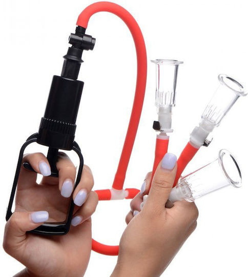 Three Cup Enhancement Pump Red