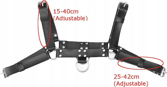 Leather Body Male Harness Black