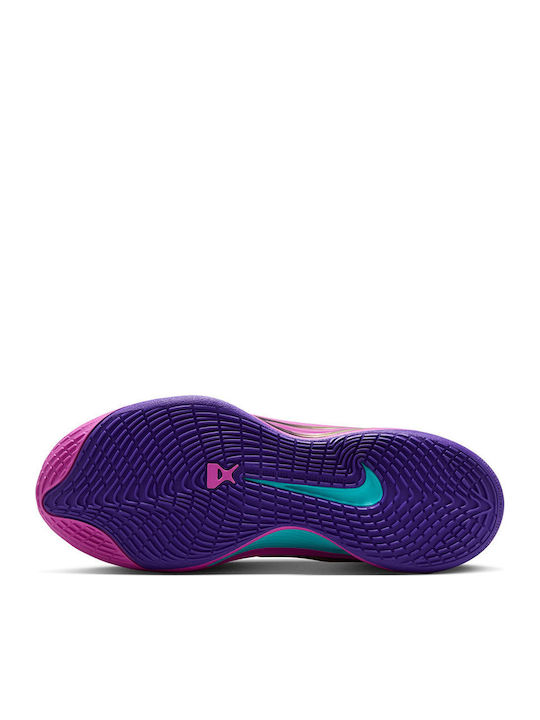 A'One Unapologetic Pantofi de Baschet Cu Talpă Joasă Violet Aprins / Violet Hyper / Magenta Hyper / Auriu Metalizat